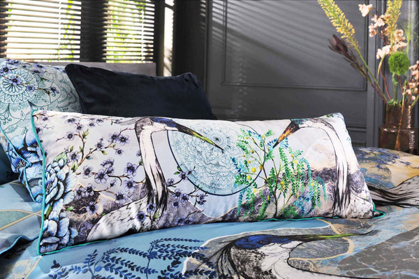 Air, Earth and Water, Long Velvet 30cm x 90cm Cushion/Bolster, Season 2