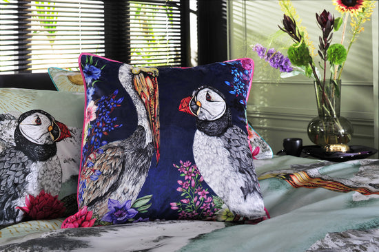 Mountain Lake, Square Velvet 50cm x 50cm Cushion, Season 2