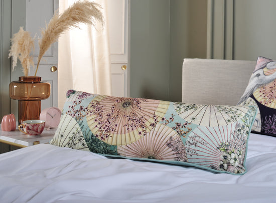 Sakura Sunshade Japanese  Parasoles and Blossom Velvet Long/Bolster Cushion Season 4