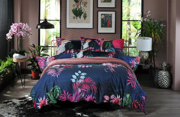 The Parrot and the Cockatoo Bedding Set 200 Thread Count 100% Cotton Bedlinen Duvet Set, Season 1