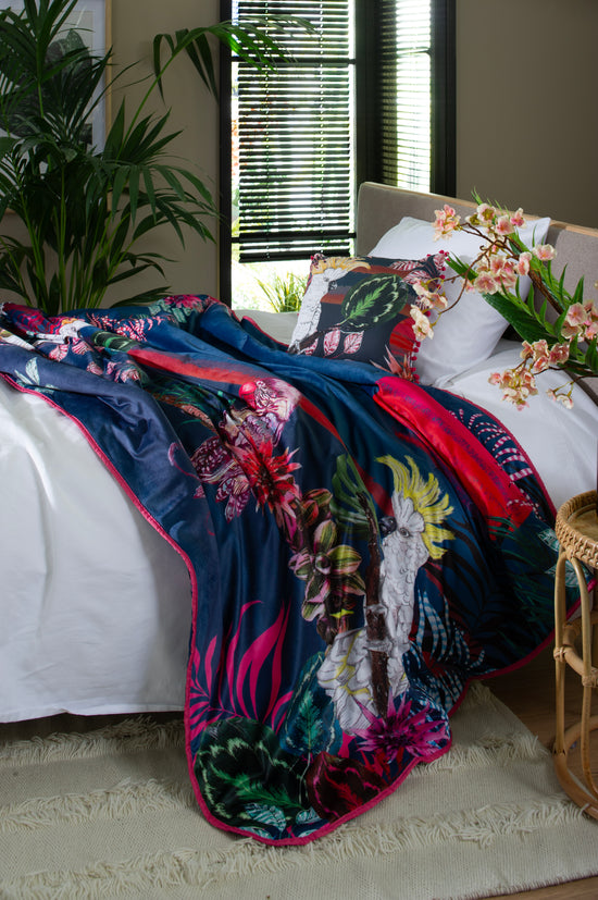The Parrot and the Cockatoo Velvet Throw/Bedspread, Season 1