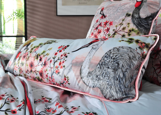 Tsuru Nichi, Long Velvet 30cm x 90cm Cushion/Bolster, Season 1