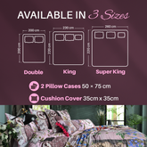 House of Norris forest theme cotton bedding set available in double king and super king sizes