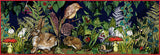 Spring in the Thicket Long Velvet 30cm x 90cm Cushion/Bolster, Midnight, Season 1