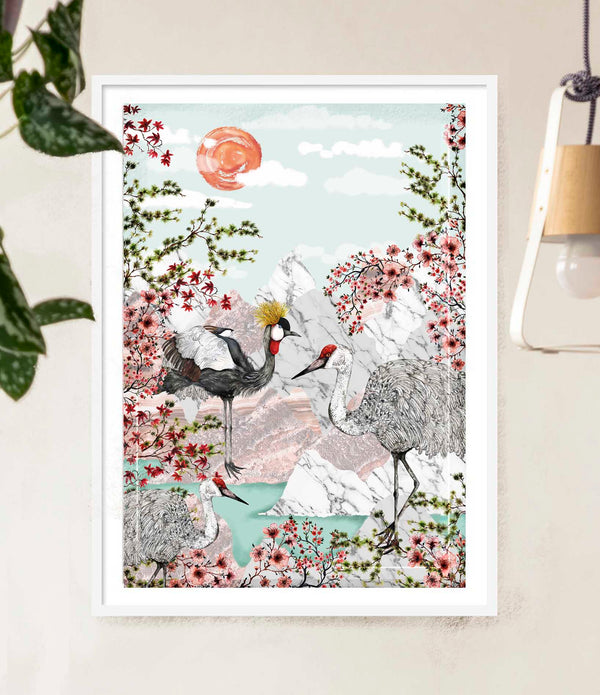 Tsuru Nichi Framed/Unframed Art Print, Varied Sizes, Season 1