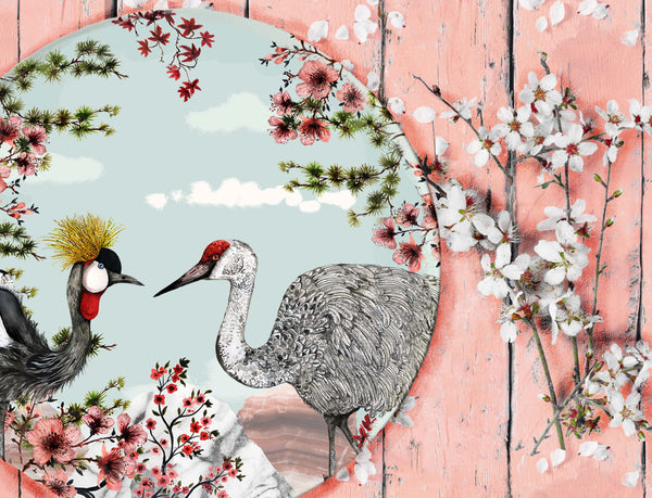 Tsuru Nichi Decorative Stonemax Plate, Season 1