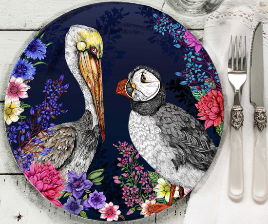 Mountain Lake Bone China Plate, Midnight, Season 2