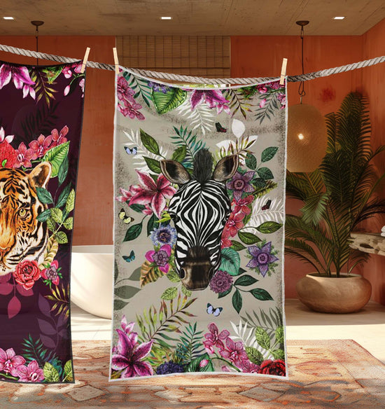 Totem, Zebra Beach Towel, Stone, Season 3