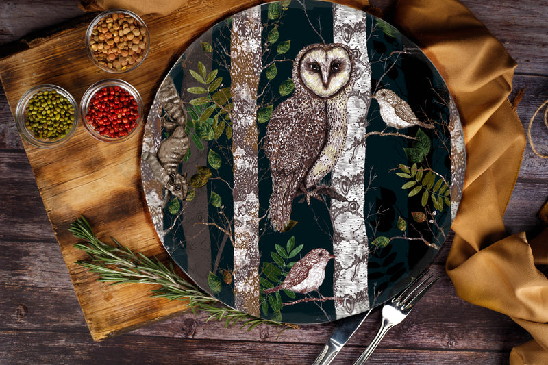 The Forest at Twilight 1, Decorative Stonemax Plate, Midnight, Season 1