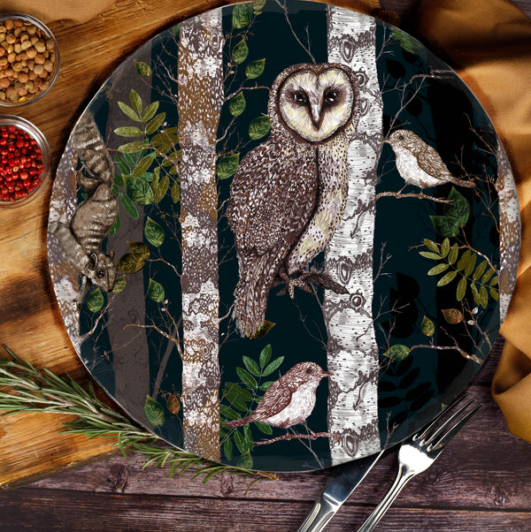 The Forest at Twilight 1, Decorative Stonemax Plate, Midnight, Season 1