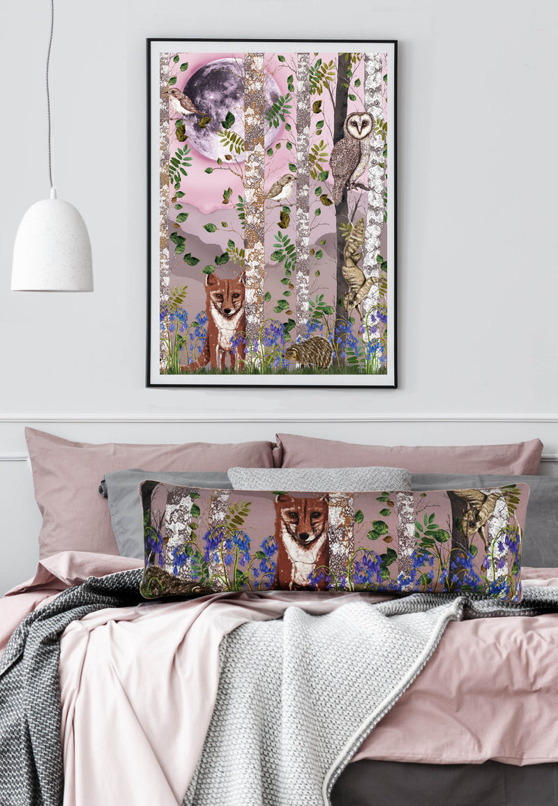 The Forest at Twilight 2, Long Velvet 30cm x 90cm Cushion/Bolster, Season 1