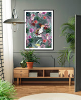 The Parrot and the Cockatoo 2, Smoke Green, Framed/Unframed Art Print, Varied Sizes, Season 1