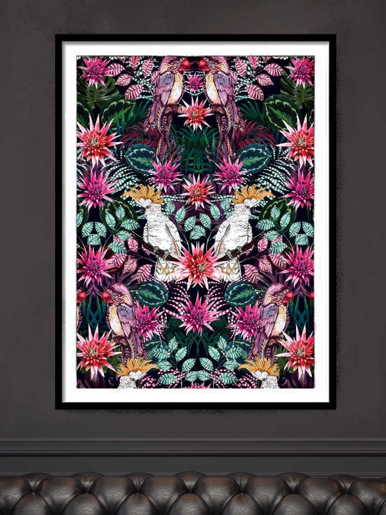 The Parrot and the Cockatoo 1, Framed/Unframed Art Print, Varied Sizes, Season 1