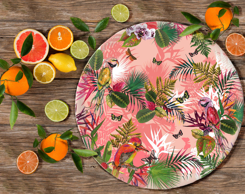Birds of Paradise Decorative Stonemax Plate 2, Blush, Season 1