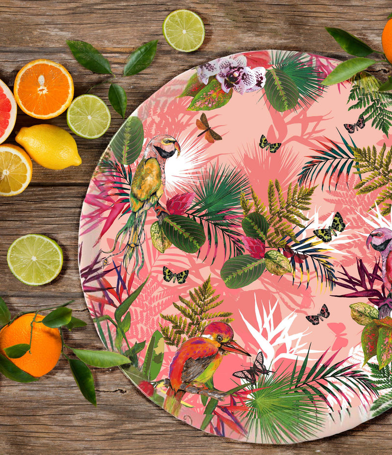 Birds of Paradise Decorative Stonemax Plate 2, Blush, Season 1