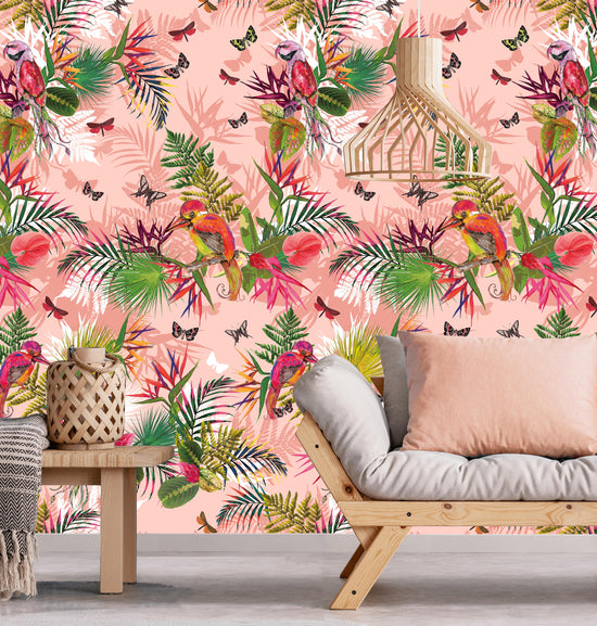 Birds of Paradise Wallpaper 2, Blush, Season 1