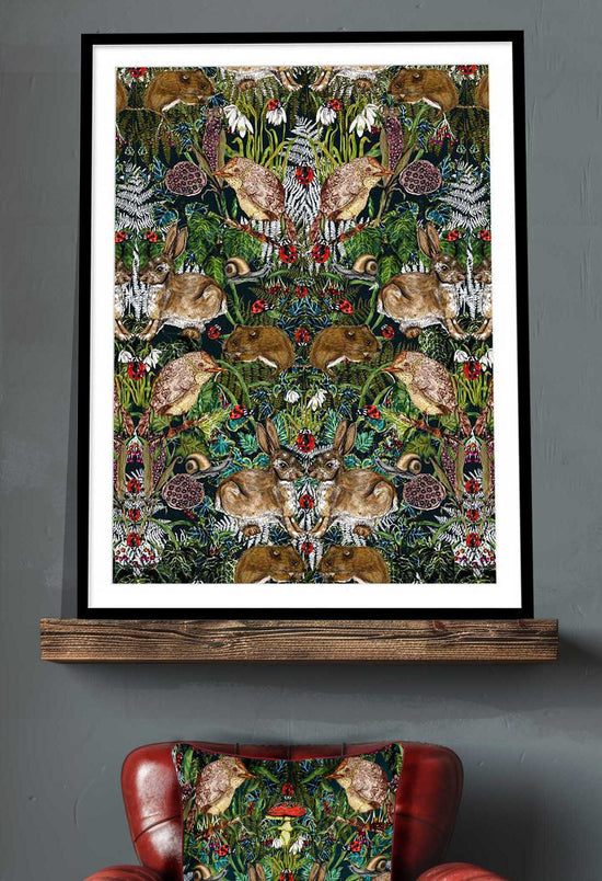 Spring in the Thicket 2, Forest Green, Framed/Unframed Art Print, Varied Sizes, Season 1