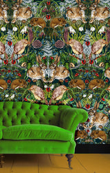 Spring in the Thicket Wallpaper 2, Forest Green, Season 1