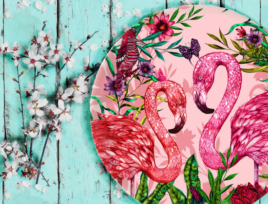 Exotic World Decorative Stonemax Plate, Blush, Season 1