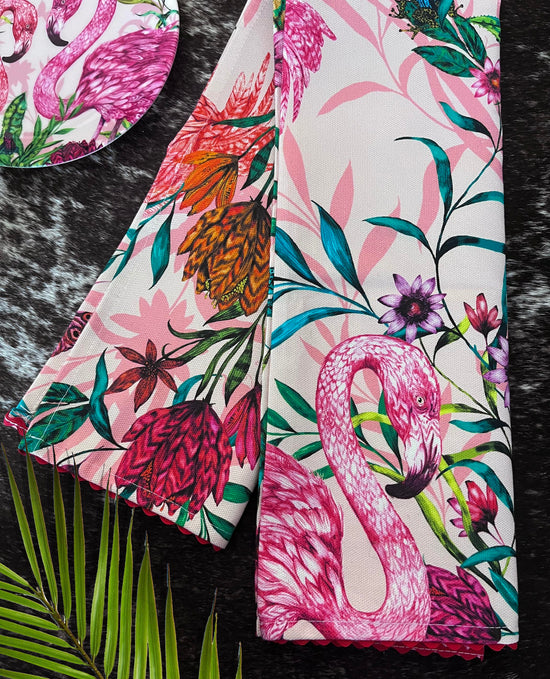 Exotic World Tea Towel, Blush, Season 1