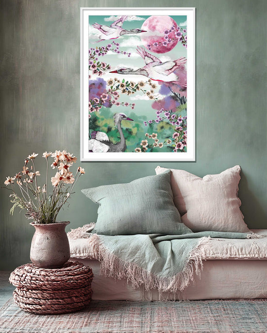 Flight of the Heron, Framed/Unframed Art Print, Varied Sizes, Season 2