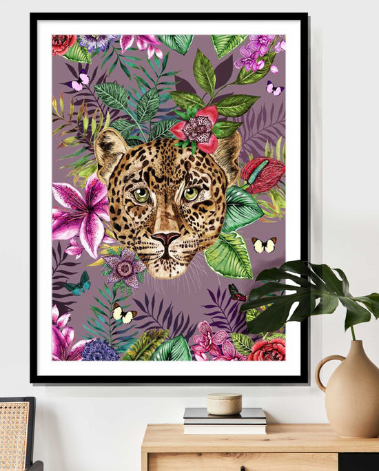 Totem, Leopard, Purple Smoke, Framed/Unframed Art Print, Varied Sizes, Season 3