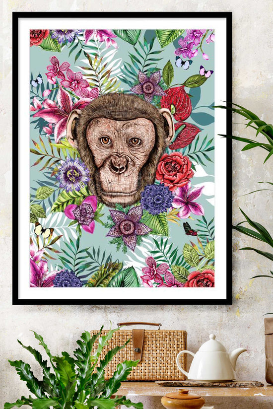 Totem, Monkey, Blue Dust, Framed/Unframed Art Print, Varied Sizes, Season 3