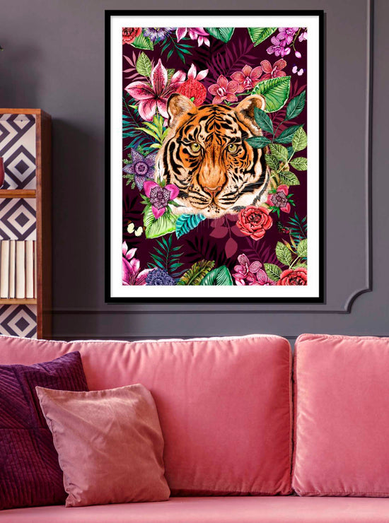 Totem, Tiger, Rouge, Framed/Unframed Art Print, Varied Sizes, Season 1