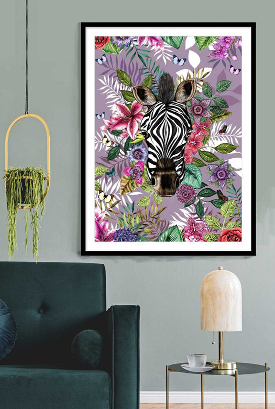 Totem, Zebra, Purple Smoke, Framed/Unframed Art Print, Varied Sizes, Season 3